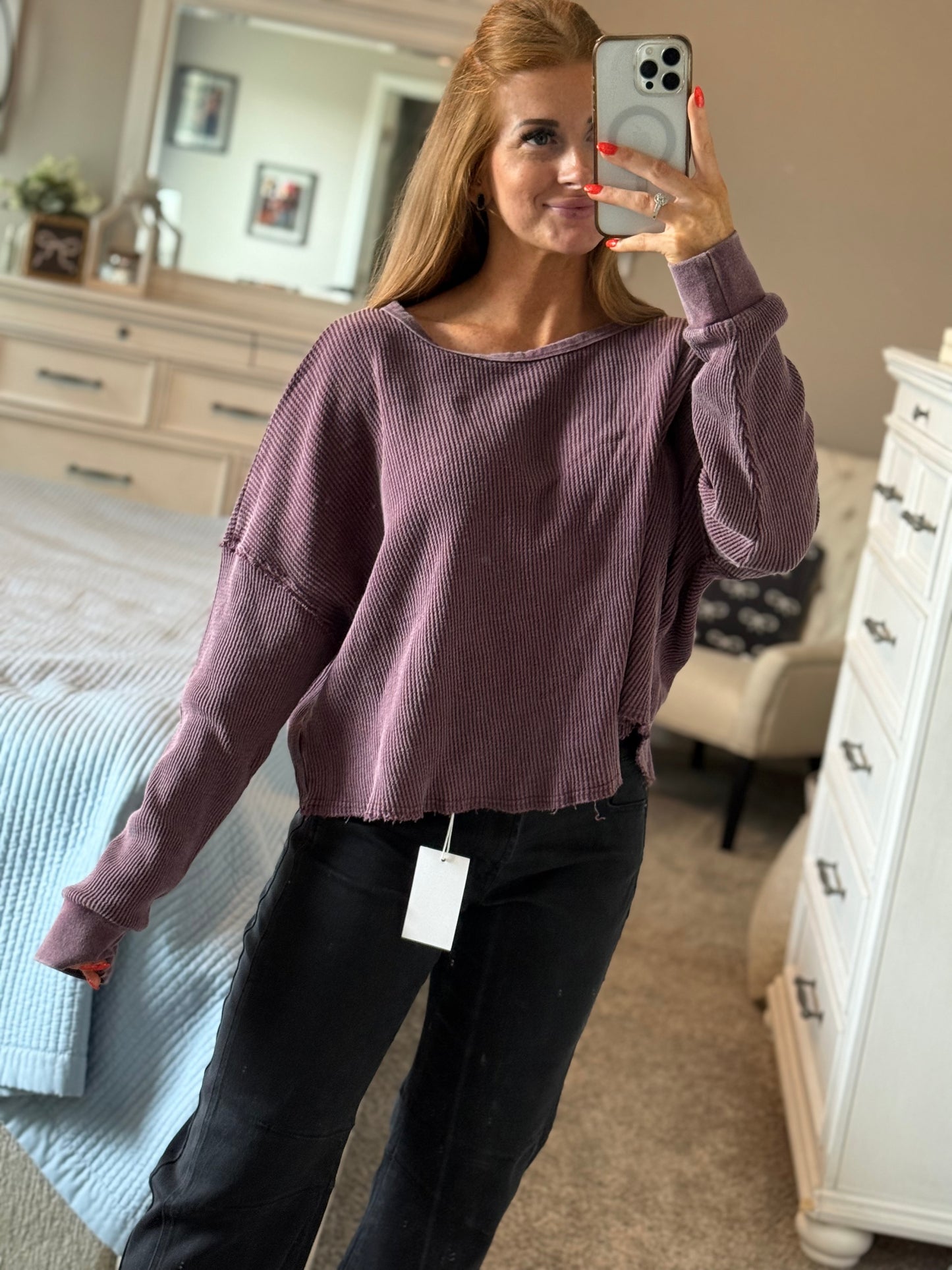 The Easy Does It Top - Dark Cherry