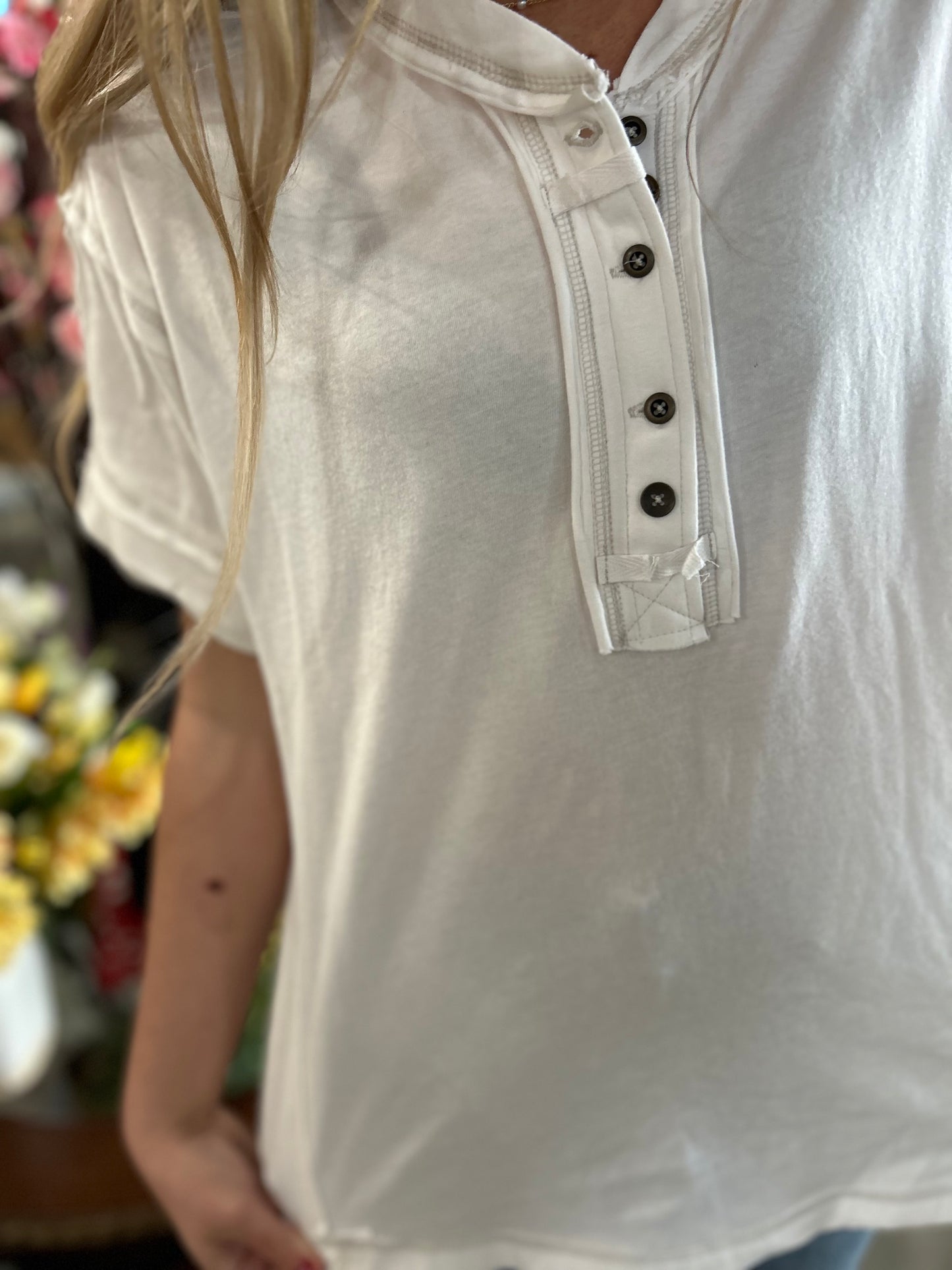 The Perfect Half Button Tee
