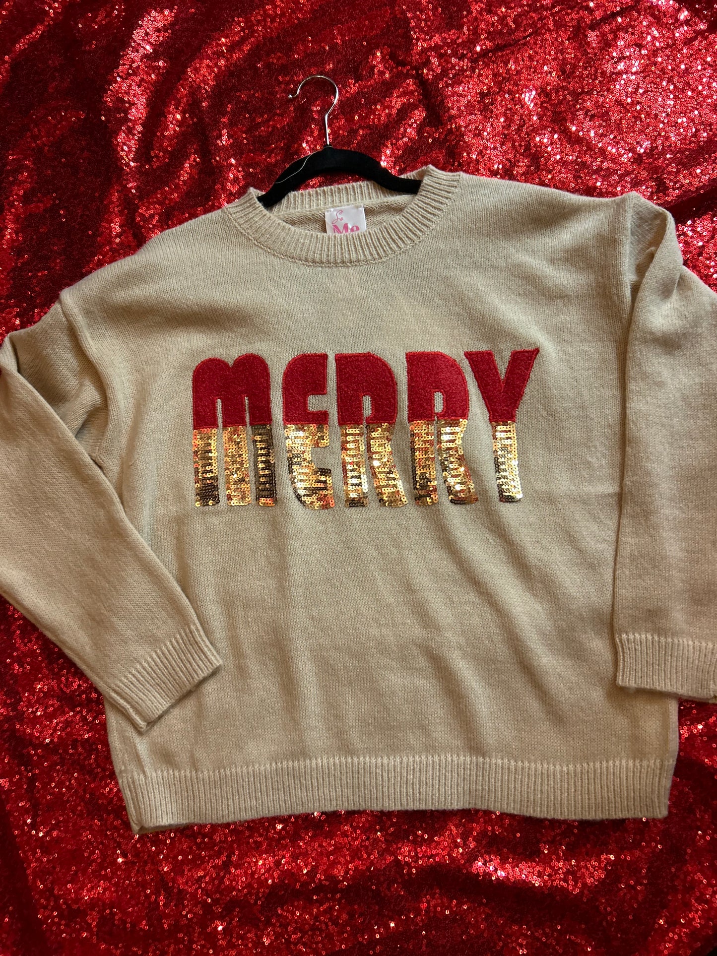 Merry Beige Sweater