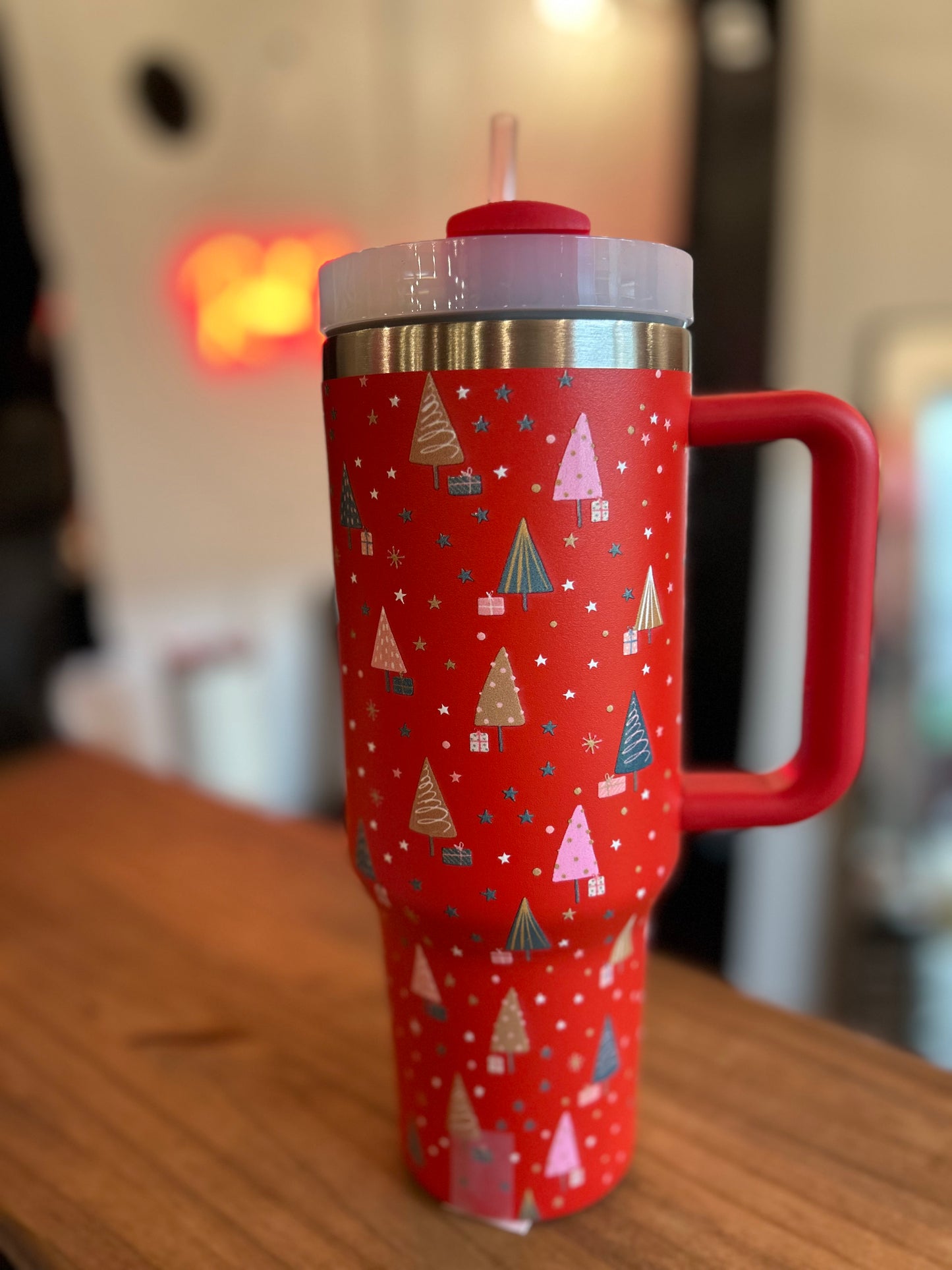 Red Festive Tumbler