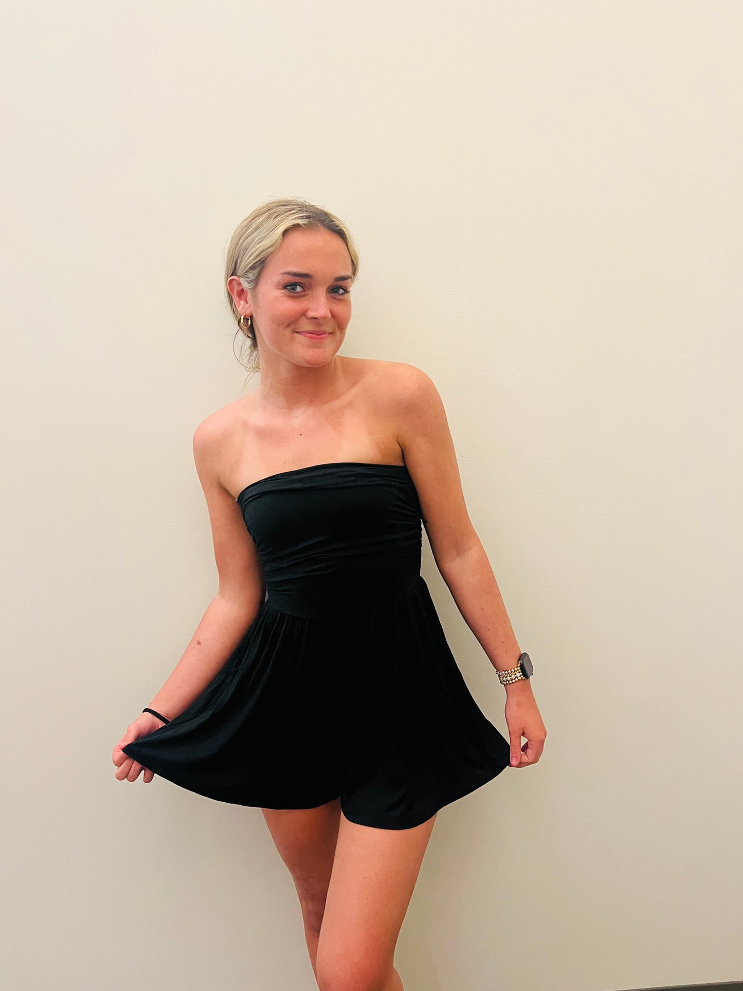 Flirty Girl Romper - black