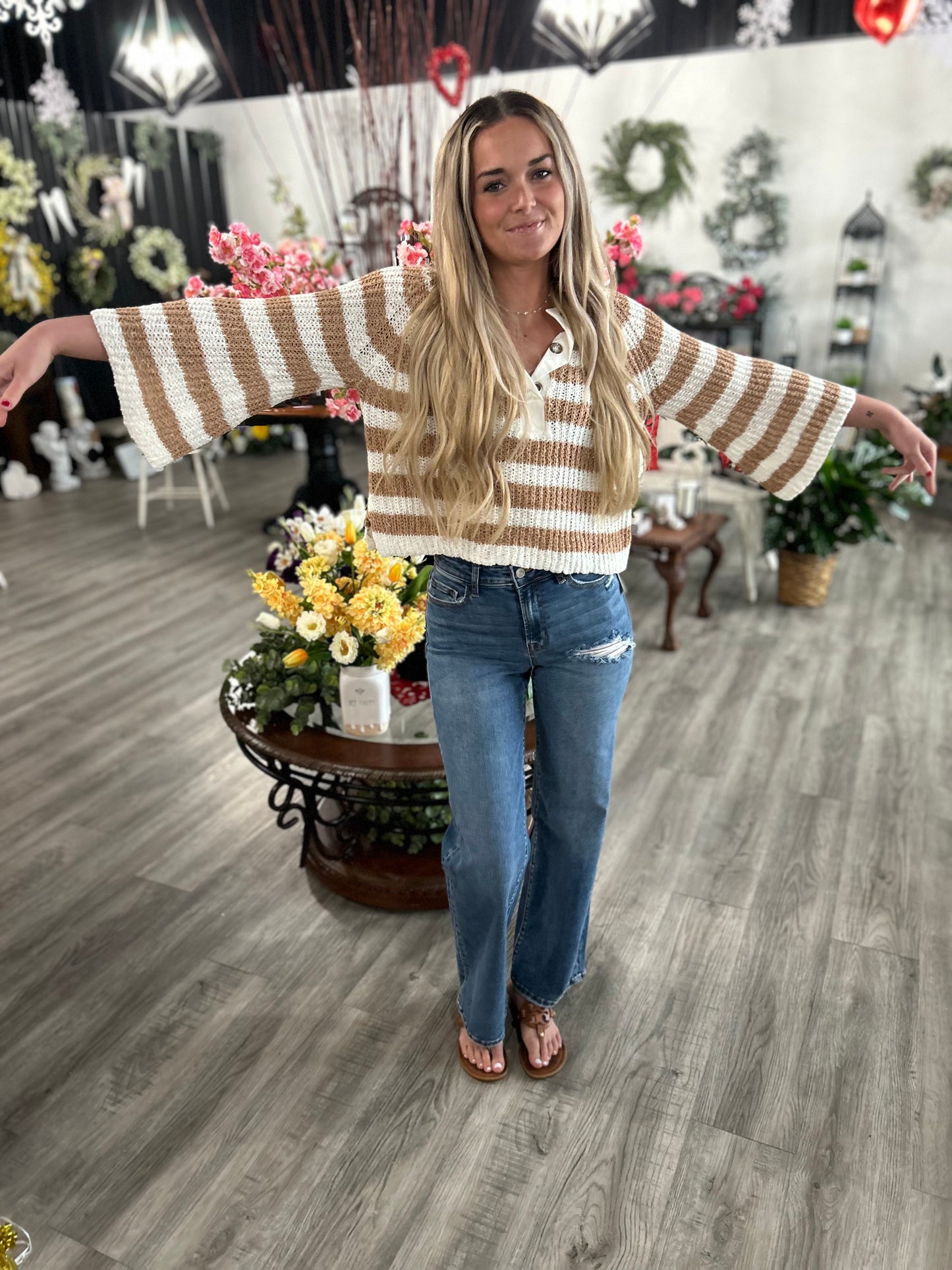 Washed Ashore Taupe Sweater