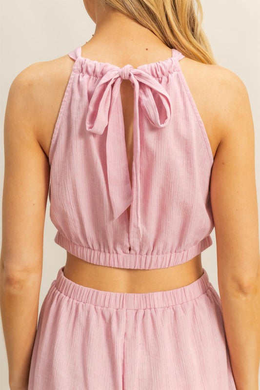 Rose Cutout Romper