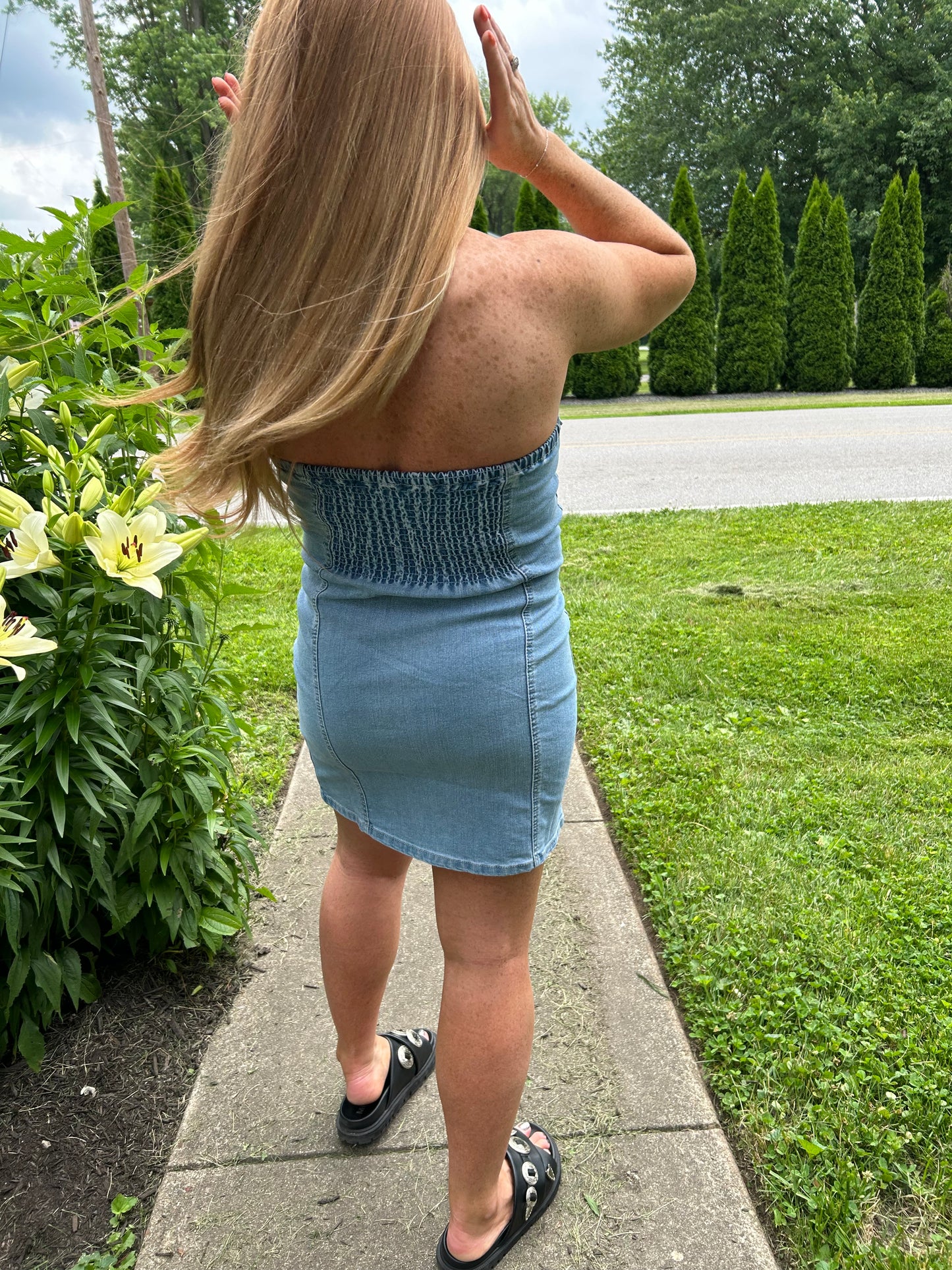 Last Night Denim Dress