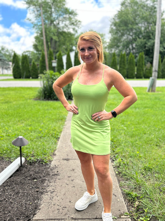 Lime Active Dress