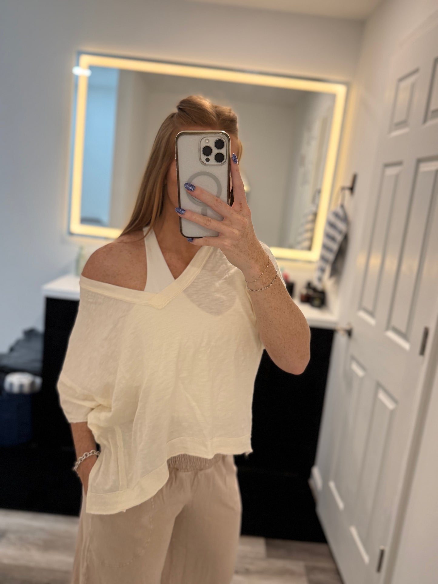 Sun-washed Slouchy Tee
