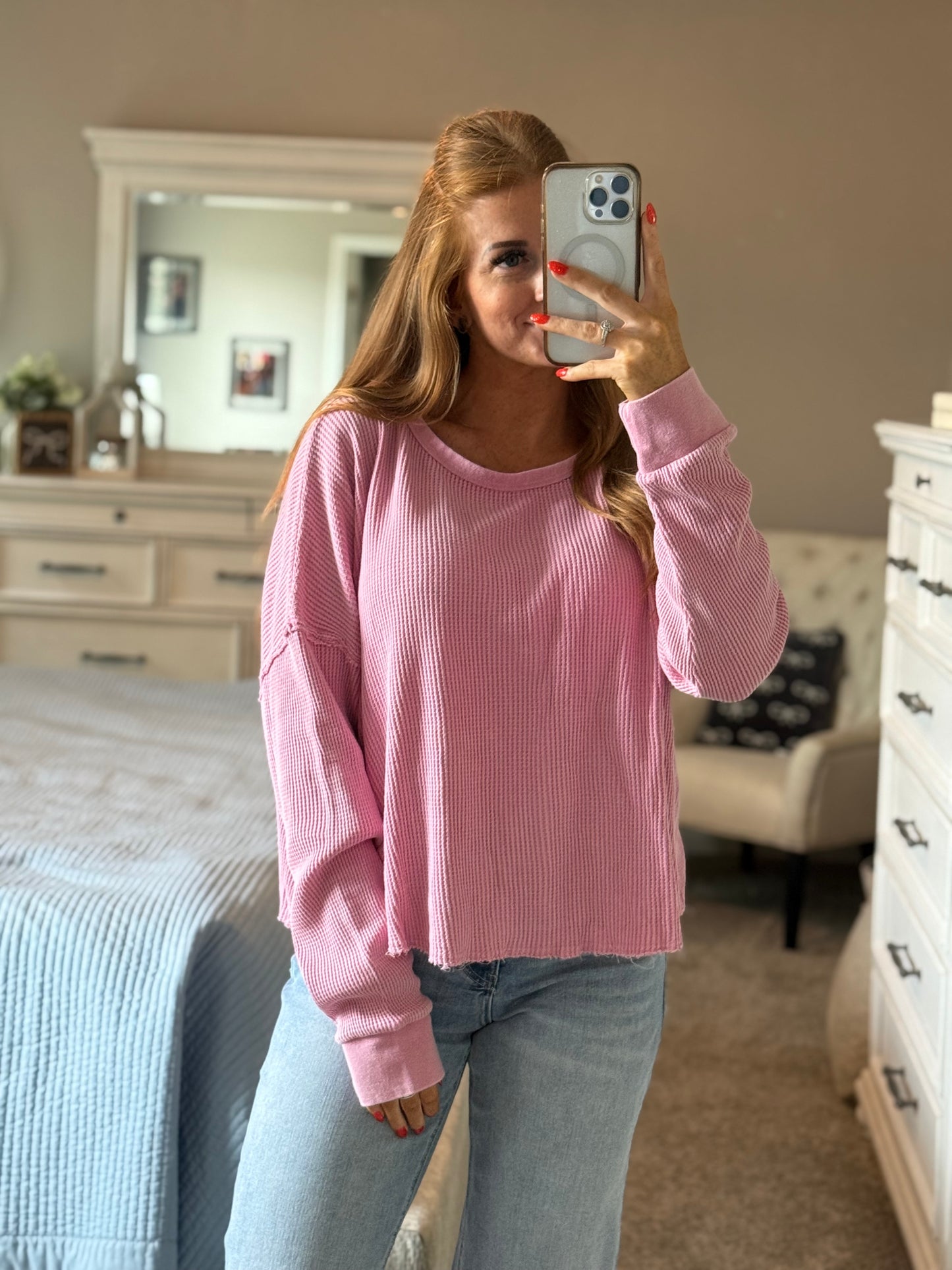 The Easy Does It Top - Pink
