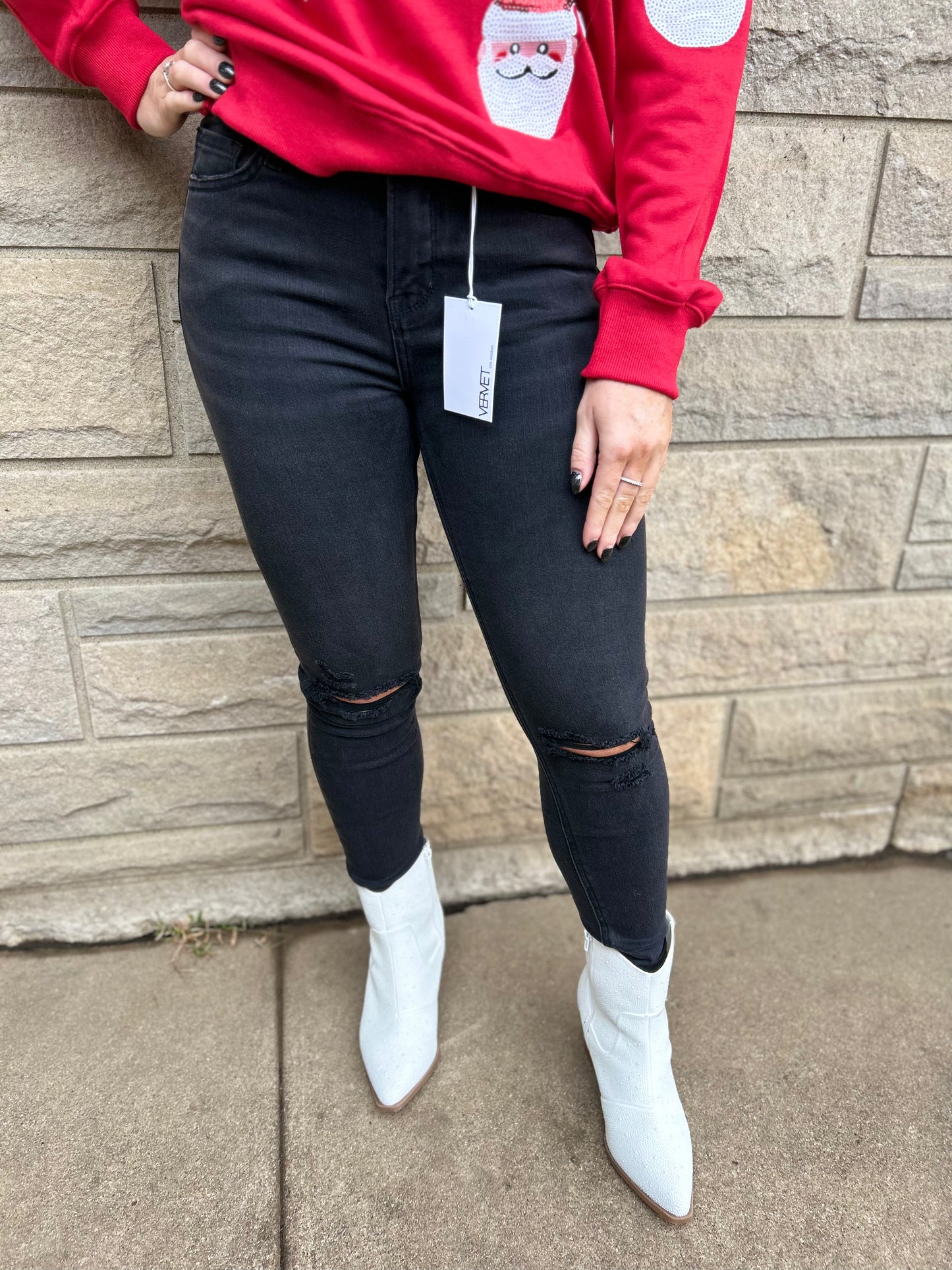 The City Black High Rise Denim