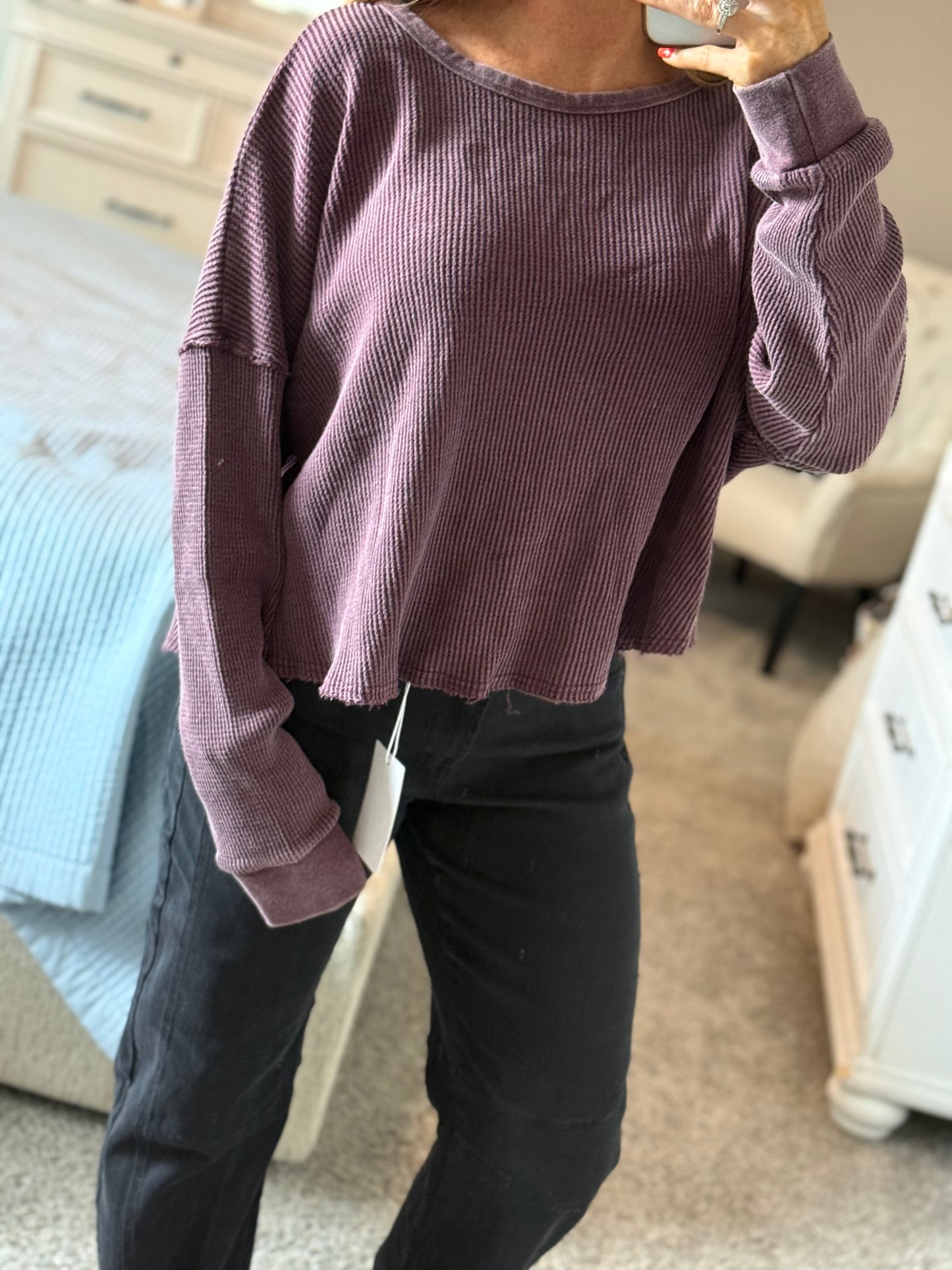 The Easy Does It Top - Dark Cherry