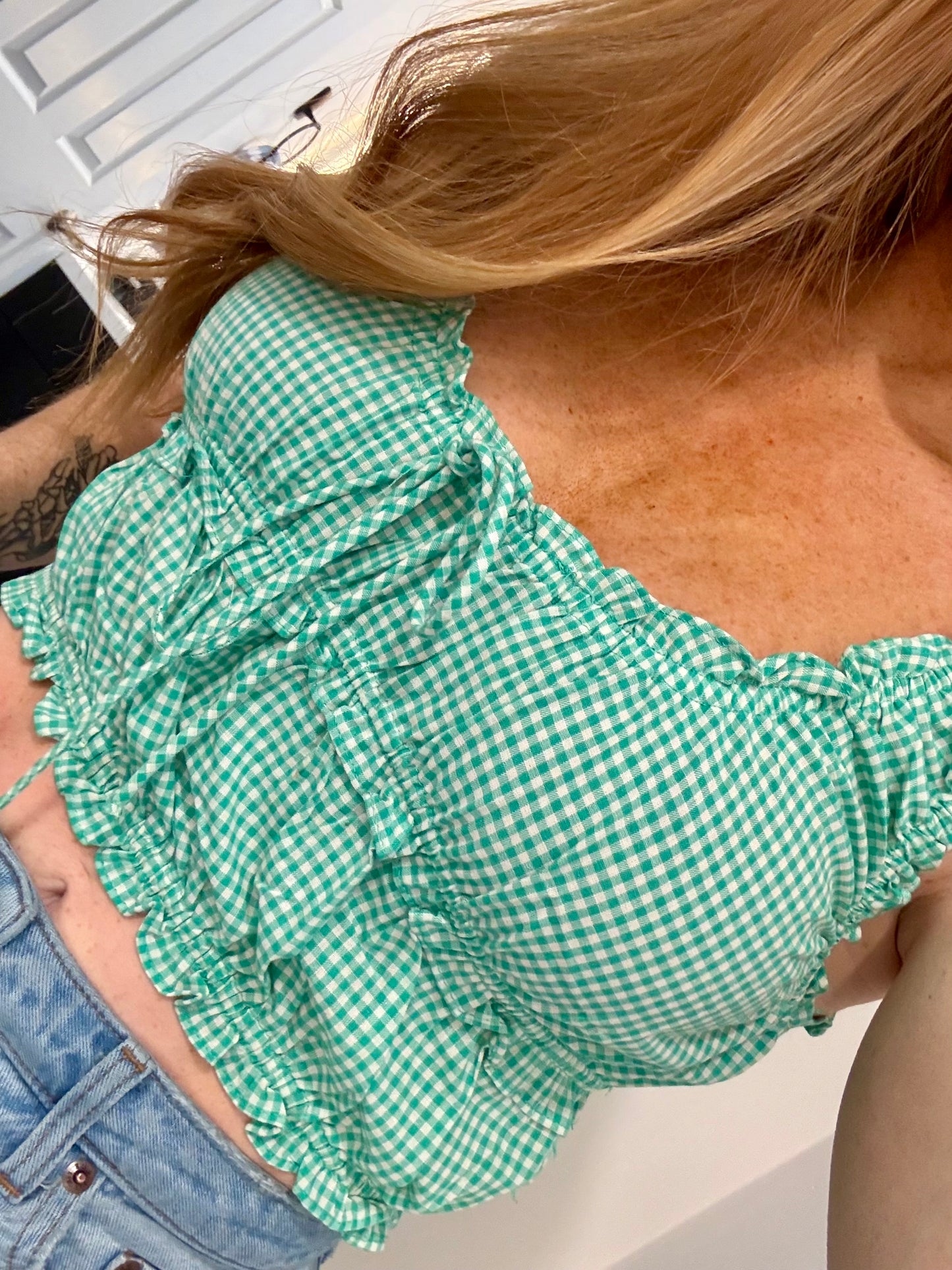 Lucky Charm Gingham Tank