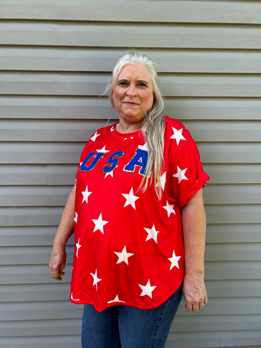 4th of July Star Tee