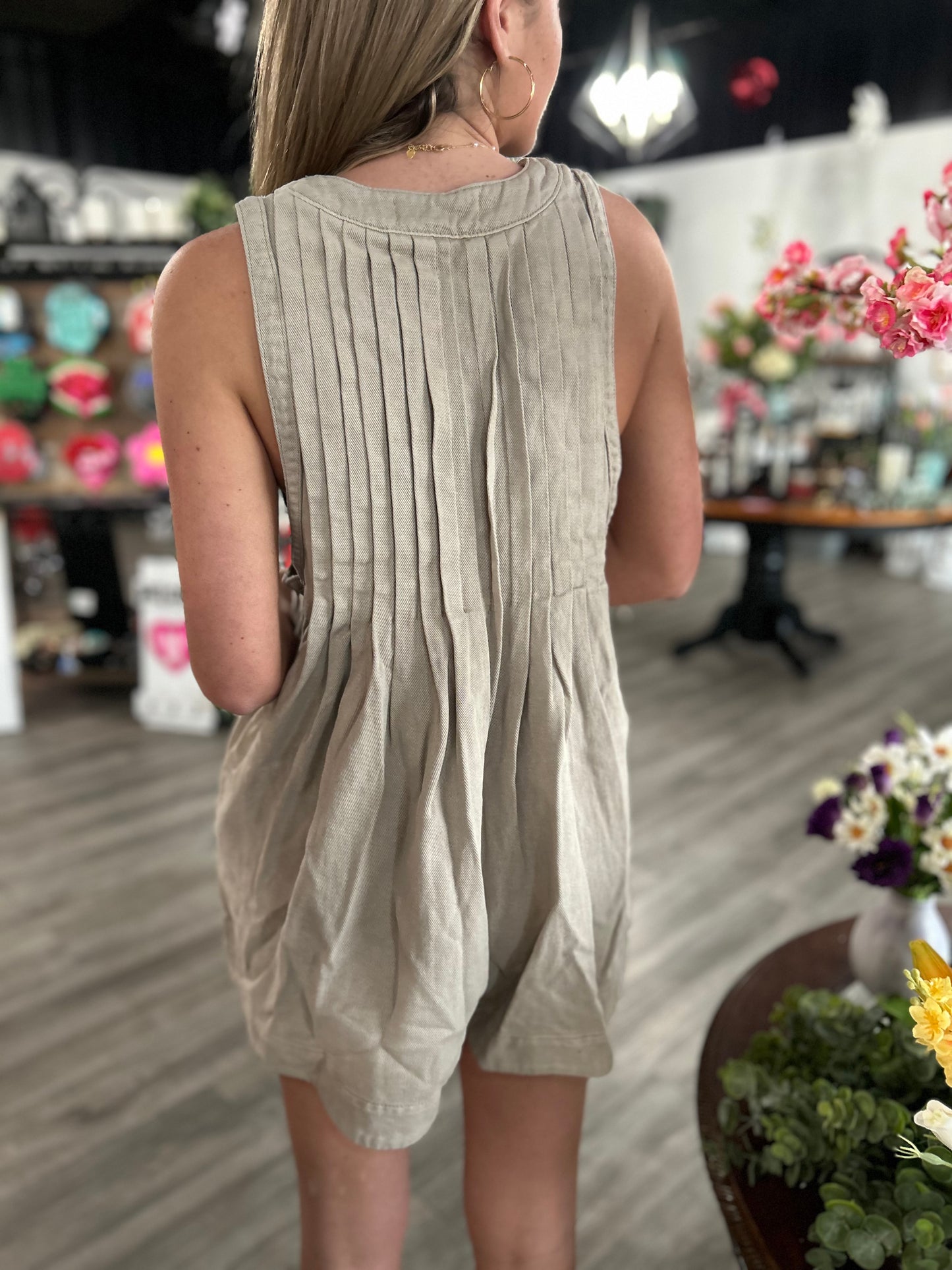 The Concert Romper - Taupe