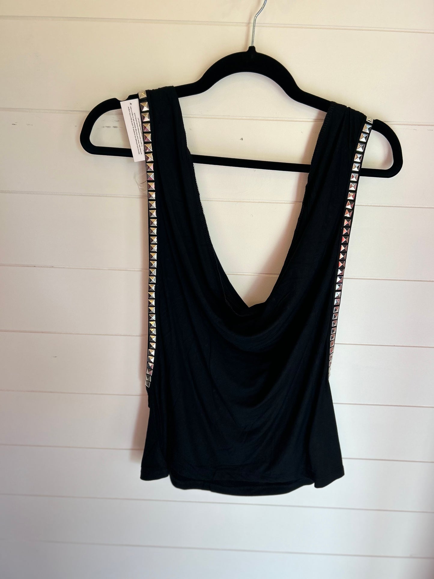 Studded Cowl Neck Tank