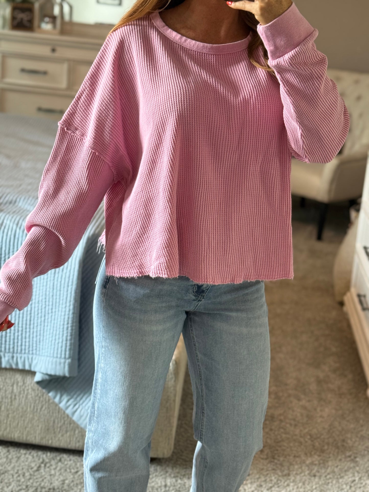 The Easy Does It Top - Pink