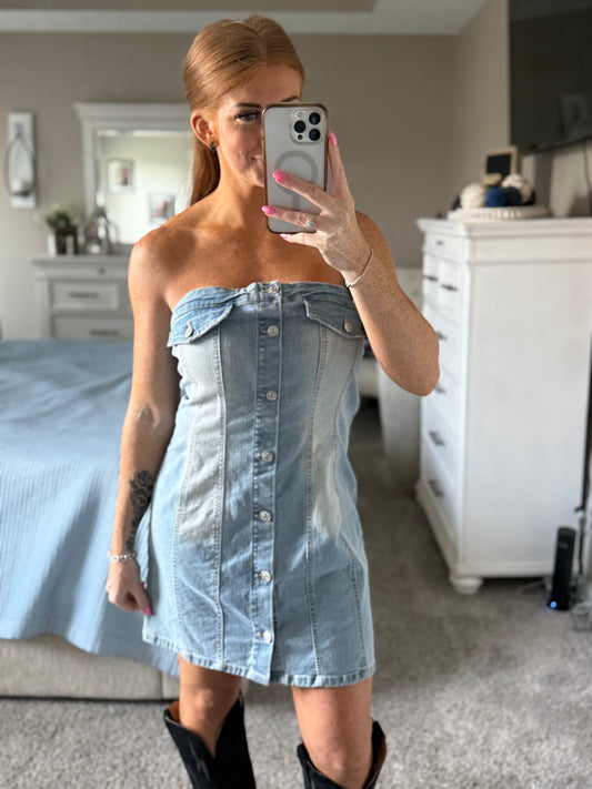 Cowgirl Crush Denim Dress
