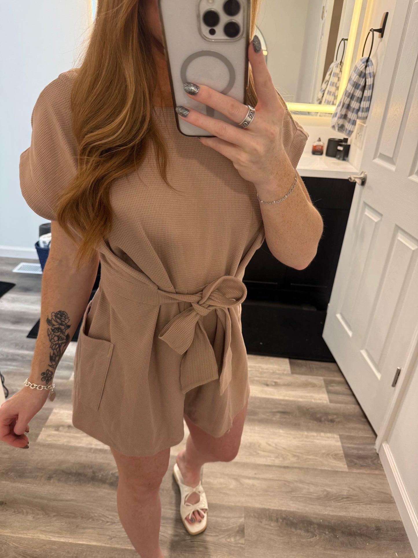 Sandy Shores Tie Romper