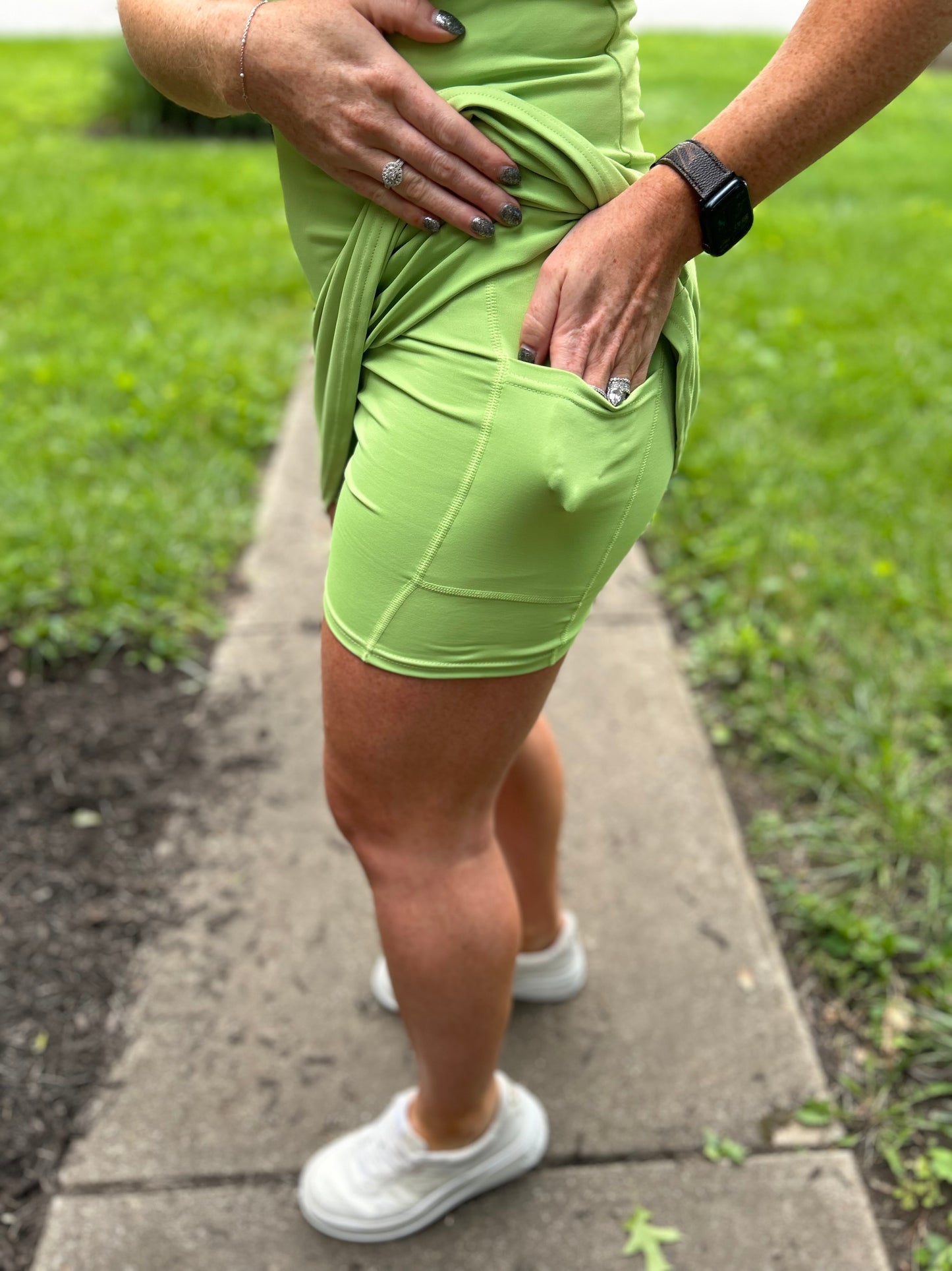 Lime Active Dress