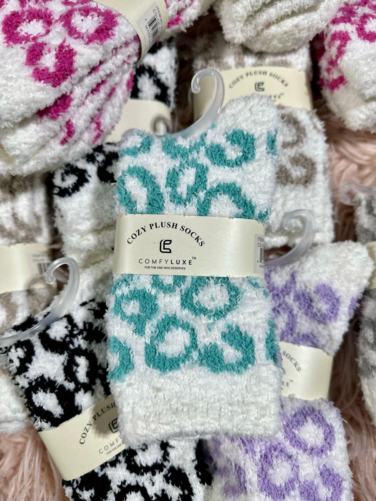 Cozy Plush Socks - Teal