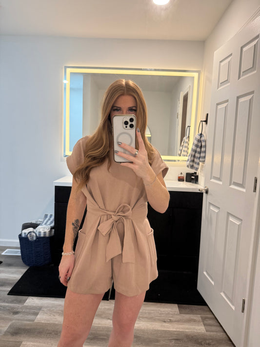 Sandy Shores Tie Romper