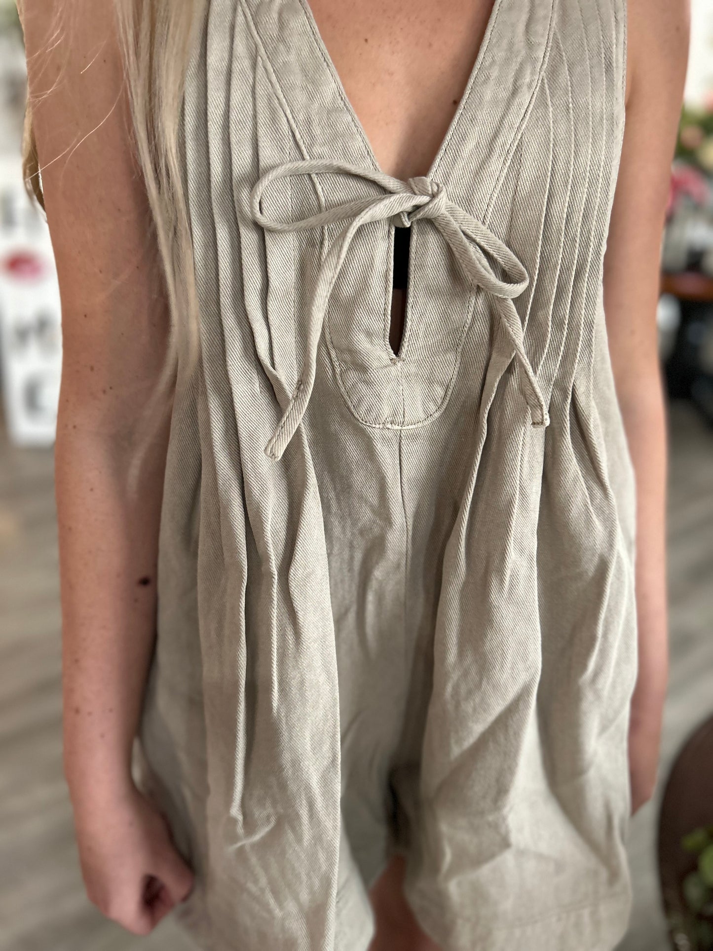 The Concert Romper - Taupe