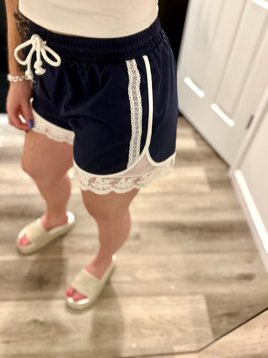Lace Me Up Lounge Shorts