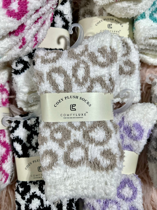 Cozy Plush Socks - Beige