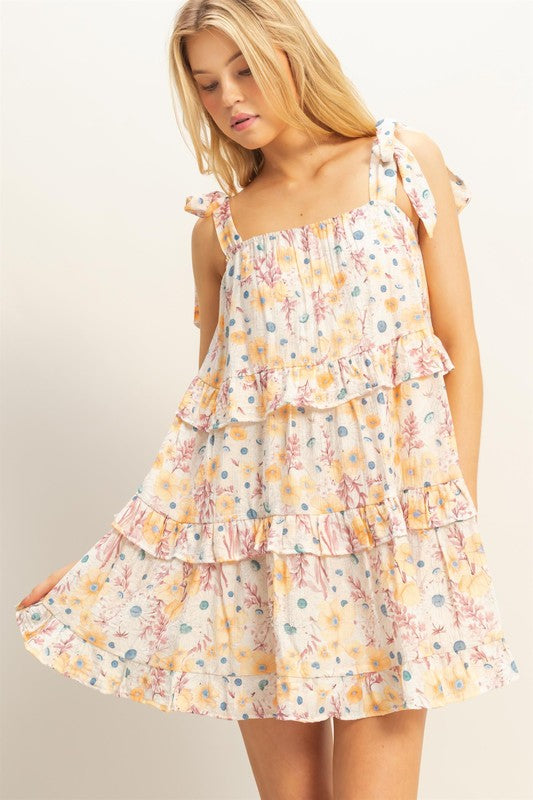 Sweet Summertime Ruffle Mini Dress