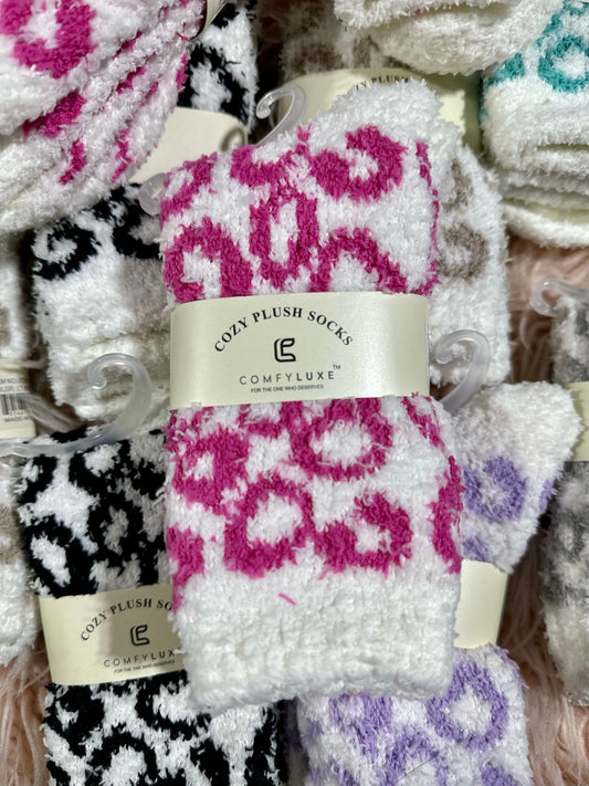 Cozy Plush Socks - Pink