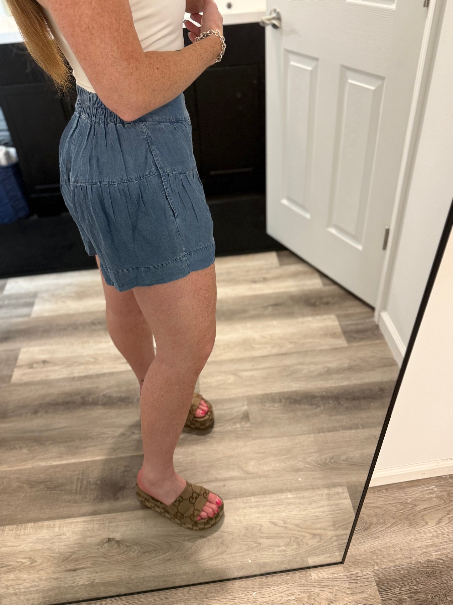Seaside Breeze Button Shorts