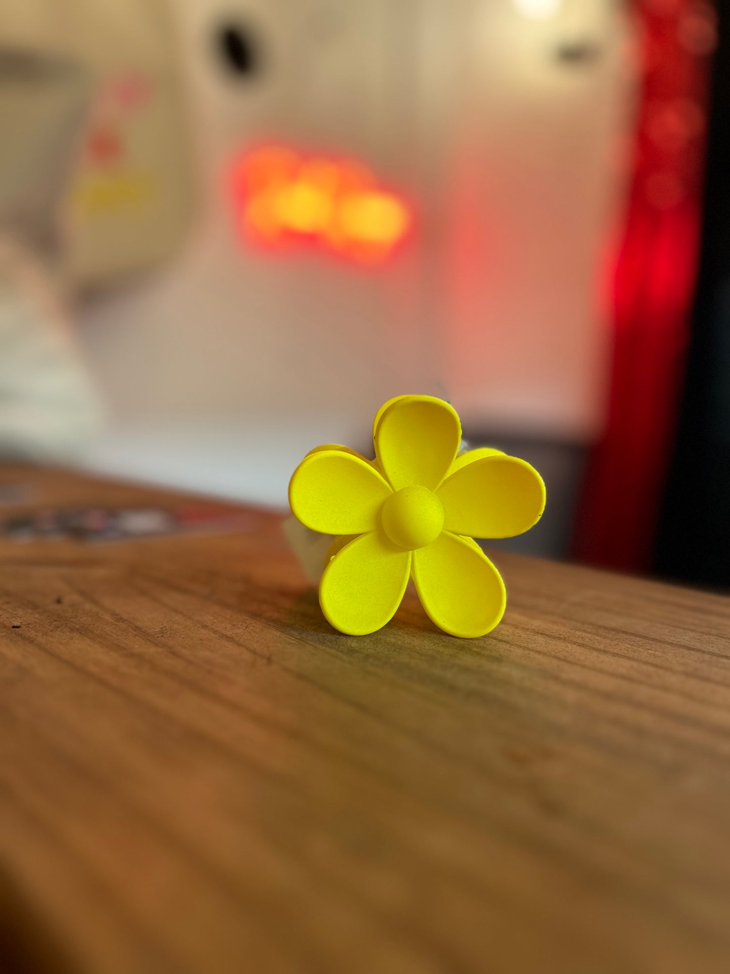 Flower Claw Clip - Yellow